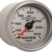 Auto Meter 4932 Ultra-Lite II 2-1/16" 120-240 Degree F Mechanical Water Temperature Gauge