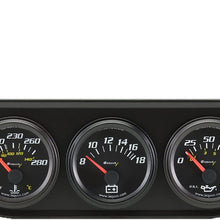 Equus 6200 2" Volt Triple Gauge Kit, Black