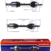 SurTrack Pair Set of 2 Front CV Axle Shafts For Mazda MPV FWD 2002-2006