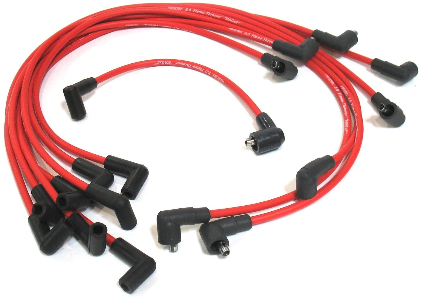 Pertronix 808450 Flame-Thrower Red 8mm 8 Cylinder Spark Plug Wire