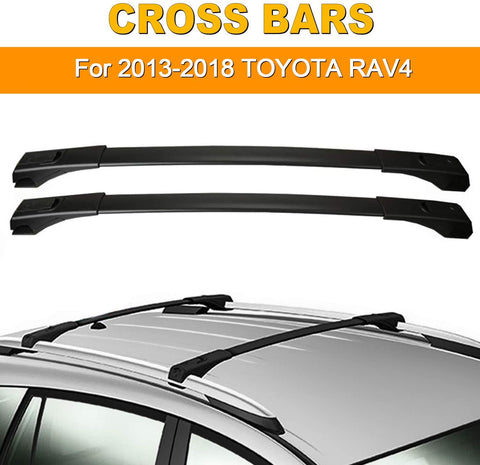 AUXMART Roof Rack Cross Bars Replacement for 2013–2018 Toyota RAV4 Aluminum Rooftop Luggage Rack CrossBars Cargo Carrier