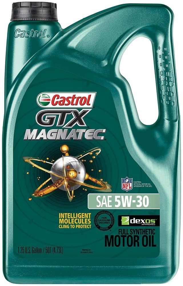 Castrol 03057 GTX MAGNATEC 5W-30 Full Synthetic Motor Oil, 5 Quart, Pack of 2