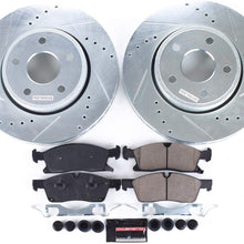 Power Stop K5951 Front Brake Kit with Drilled/Slotted Brake Rotors and Z23 Evolution Ceramic Brake Pads
