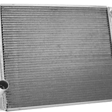 Griffin Radiator 1-56222-X MaxCool 26" x 19" 2-Row Universal Radiator with 1.25" Tube and Top, Left, Bottom, Right Outlets