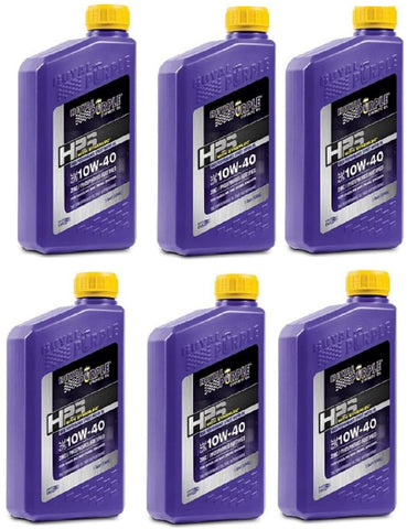 Royal Purple 31140 HPS Street Synthetic Motor Oil 10W-40 for Max Performance Modified Engines 1qt Case of 6