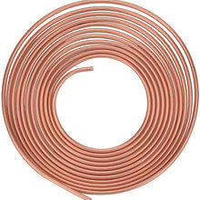 Copper Brake Line Hose Tubing Coil Roll- Fuel Line Tube Coil Transmission Line Tube Oil Brake Hose, Clutch Hose, Brake Copper Pipe with fittings (25 Ft 3/16" + 25 Ft 1/4")