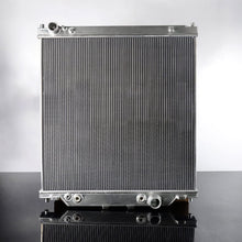 Full Aluminum Racing Radiator Powerstroke Compatible For Ford Diesel F250 F350 F450 6.0L 03-07 04 05 06 AT/MT Silver