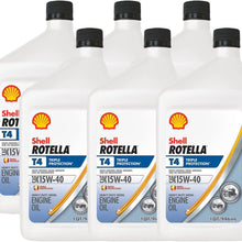 Shell Rotella T4 15W40 Triple Protection Engine Oil (6 Pack)