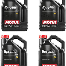 Motul 106352 Set of 4 Specific 948 B 5W-20 Motor Oil 5-Liter Bottles