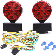 CZC AUTO 12V LED Magnetic Towing Light Kit for Boat Trailer RV Truck - Magnetic Strength 55 Pounds
