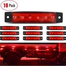 Nilight TL-14 10PCS 3.8” 6 Amber Indicator Rear Side Truck Trailer RV Cab Boat Bus Lorry LED Marker Clearance Light, 2 Years Warranty