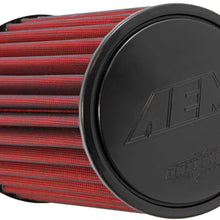 AEM 21-3059DK Universal DryFlow Clamp-On Air Filter: Round Tapered; 4 in (102 mm) Flange ID; 9.25 in (235 mm) Height; 6.5 in (165 mm) Base; 5.125 in (130 mm) Top
