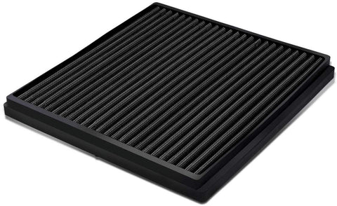 For 04-18 Acura MDX/TLX/TSX/TL/ZDX Honda Accord/Civic/Pilot/CR-V High Flow Drop-In Panel Cabin Air Filter (Black)