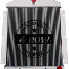 CoolingSky 4 Row Full Aluminum Engine Radiator for 1947-1954 Chevrolet Truck Pickup 3.5 3.8 4.3