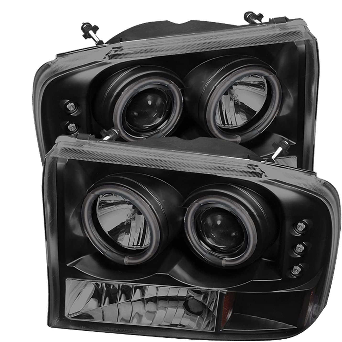 Spyder Auto 5078865 CCFL Halo Projector Headlights Black/Smoked