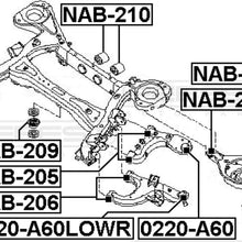FEBEST NAB-205 Rear Upper Arm Bushing