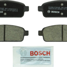 Bosch BC1468 QuietCast Premium Ceramic Disc Brake Pad Set For Select Buick Cascada, Encore, Verano; Cadillac ELR; Chevrolet Cruze, Cruze Limited, Orlando, Sonic, Trax, Volt; Rear