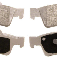 Wagner ThermoQuiet MX1122 Semi-Metallic Disc Pad Set With Installation Hardware, Rear