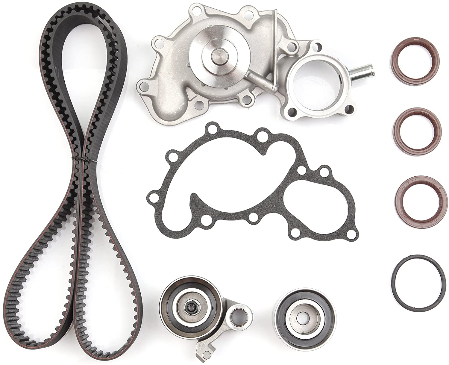 Scitoo TBK271 Timing Belt Kit Water Pump Set Fits 95-04 Toyota Tacoma Tundra 3.4L V6 DOHC