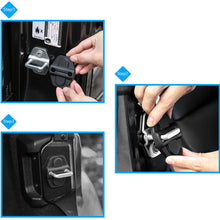Monrand 6 Pcs Car Door Lock Cover for 2007-2019 Jeep Wrangler JL JLU Jeep Gladiator JT, ABS Car Door Lock Covers Protection Trim Decor