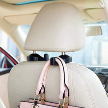 IPELY Universal Car Vehicle Back Seat Headrest Hanger Holder Hook for Bag Purse Cloth Grocery (Black -Set of 2).