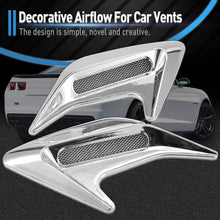 KATUR Air Vent Hood Decorative Air Flow Intake Universal Car Air Flow Vent Hood Air Flow Vent Sticker (White)