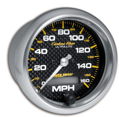 AUTO METER 4789 Carbon Fiber in-Dash Electric Speedometer, 3.375 in.