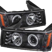 Spyder Auto 5074140 LED Halo Projector Headlights Black/Clear
