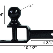 Extreme Max 5001.1383 3-in-1 ATV Ball Mount with 2" Ball - 2" Shank