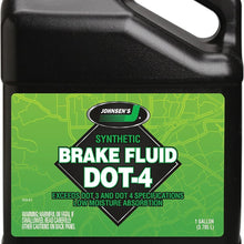 Johnsen's 5034-4PK Premium Synthetic DOT-4 Brake Fluid - 1 Gallon, (Pack of 4)