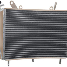 CoolingSky All Aluminum Motorcycle Radiator for 2006-2011 Yamaha YZF-R6 599cc 600cc