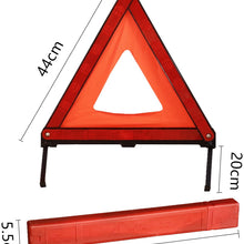 KAFEEK Reflective Warning Triangle Emergency Warning Triangle Roadside Safety Triangle Kits (Set of 3)