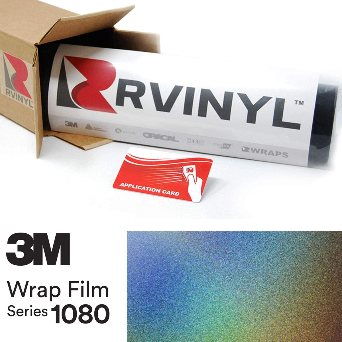 3M 1080 GP281 Gloss FLIP Psychedelic 5ft x 1ft W/Application Card Vinyl Vehicle Car Wrap Film Sheet Roll