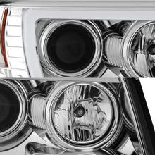 For 2005-2011 Toyota Tacoma DRL LED Light Tube Chrome Projector Headlight Assembly L+R