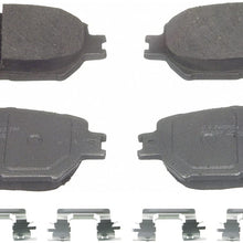 Wagner ThermoQuiet QC908 Ceramic Disc Pad Set With Installation Hardware, Front