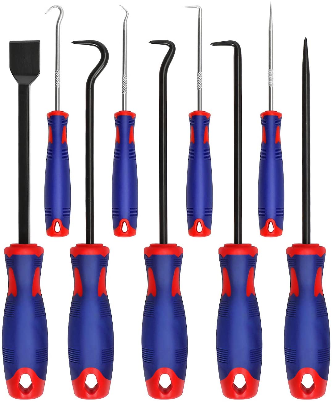 WORKPRO 9Pcs Precision Pick & Hook Set with Scraper, Automotive & Electronic Hand Tools, W000846A