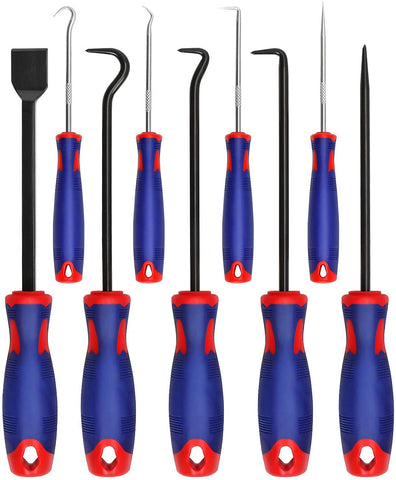 WORKPRO 9Pcs Precision Pick & Hook Set with Scraper, Automotive & Electronic Hand Tools, W000846A