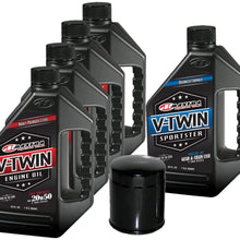MaximaHiflofiltro VTTOCK10 Complete Engine Oil Change Kit for V-Twin Full Synthetic Harley Davidson Sportster, 5 Quart
