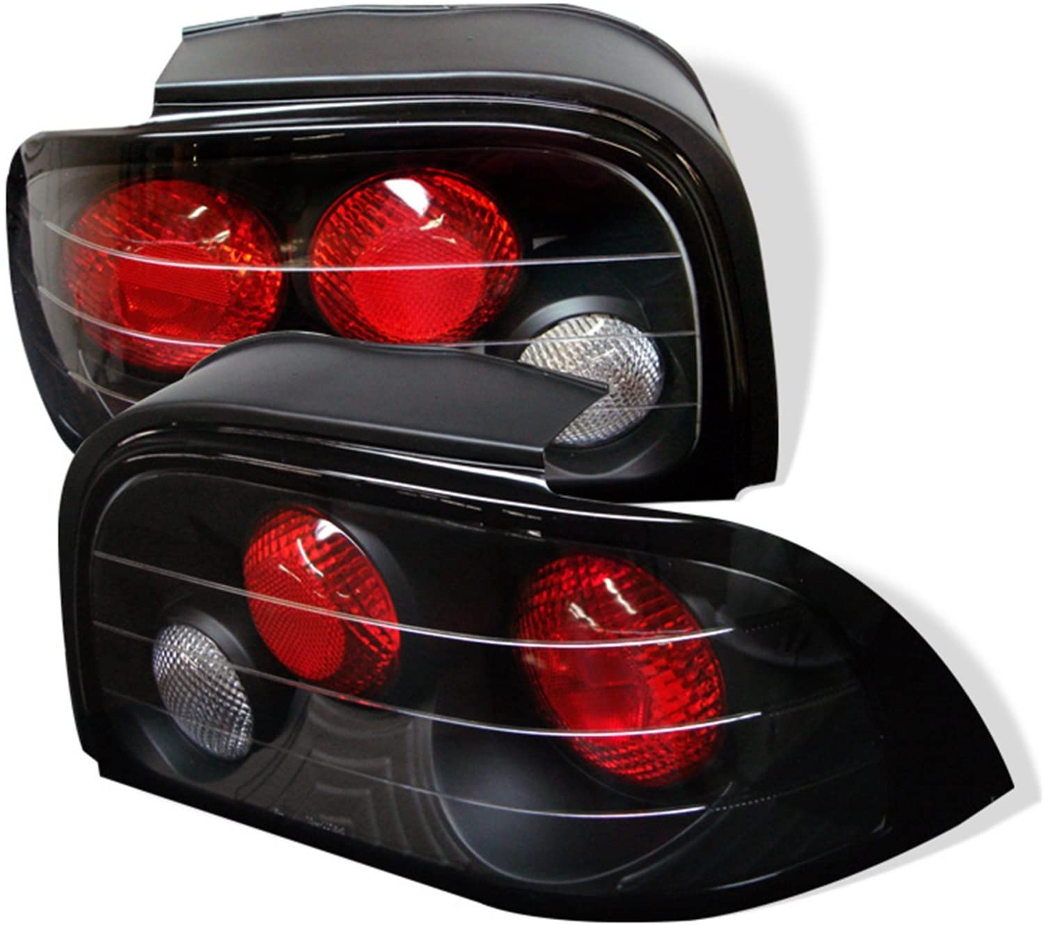Spyder Ford Mustang 94-95 Altezza Tail Lights - Black (Black)
