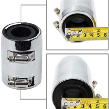 24" Flexible Upper Lower Radiator Hose & Stainless Steel w Chrome Caps V8 Kit