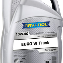 RAVENOL J1A1821 Euro VI 10W-40 Heavy Duty Diesel Motor Oil API CJ-4 / SN (5 Liter)