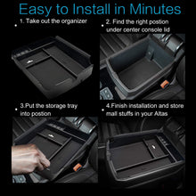 MECHCOS Compatible with fit for VW Volkswagen Atlas 2018 2019 Center Console Organizer Armrest Storage Box Holder Container Divider Glove Pallet Tray