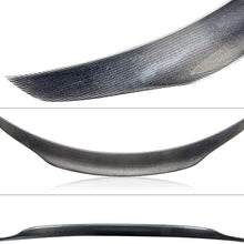 AeroBon Carbon Fiber Trunk Lip Spoiler Compatible with 2015-20 Mercedes C-Class W205 C63 C43 C450 (High-Kick Style)