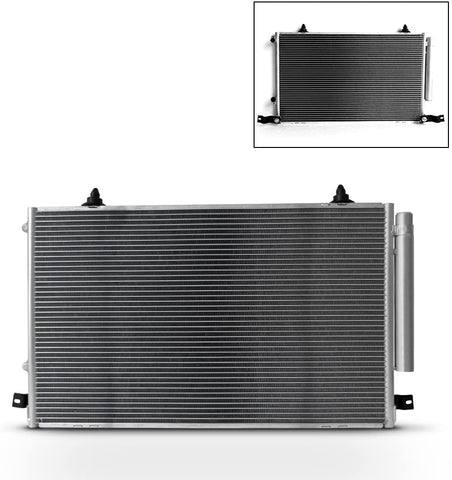 NEW 7-3053 TO3030116 Aluminum A/C AC Condenser Replacement For 2001-2007 Toyota Highlander