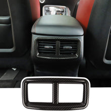 JeCar Rear Back Vent Outlet Trim Cover Air Conditioner Cover for 2015-2020 Dodge Challenger (Carbon Fiber) (Black)