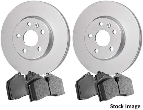 2017 for Kia Sportage Rear Premium Quality Anti Rust Coated Disc Brake Rotors And Ceramic Brake Pads - (For Both Left and Right) One Year Warranty