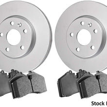 2016 for Hyundai Tucson (NOTE: GAS) Rear Premium Quality Anti Rust Coated Disc Brake Rotors And Ceramic Brake Pads - (For Both Left and Right) One Year Warranty