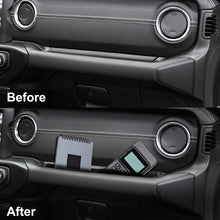 Jeep Wrangler JL JLU Grab Tray Passenger Storage Accessories Organizer, LINKSTYLE Grab Handle Accessory Box for 2018 2019 Jeep Wrangler JL JLU 2020 Gladiator JT (Black)