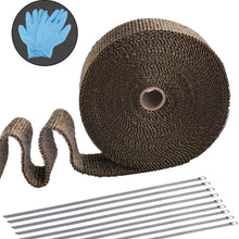 JUSTTOP 2" x 50' Titanium Universal Exhaust Heat Insulation Tape with Stainless Steel Locking Tape for Motorcycle and Car Heat Insulation Tape