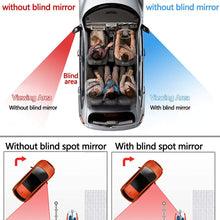 Homesprit 2 Pack Blind Spot Mirror, 2" Round HD Glass Convex Rear View, 360°Rotate Adjustable Wide Angle Rear View Mirror for All Universal Vehicles Car
